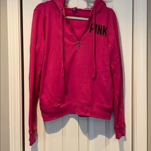 Pink VS Three quarter Zip Hoodie